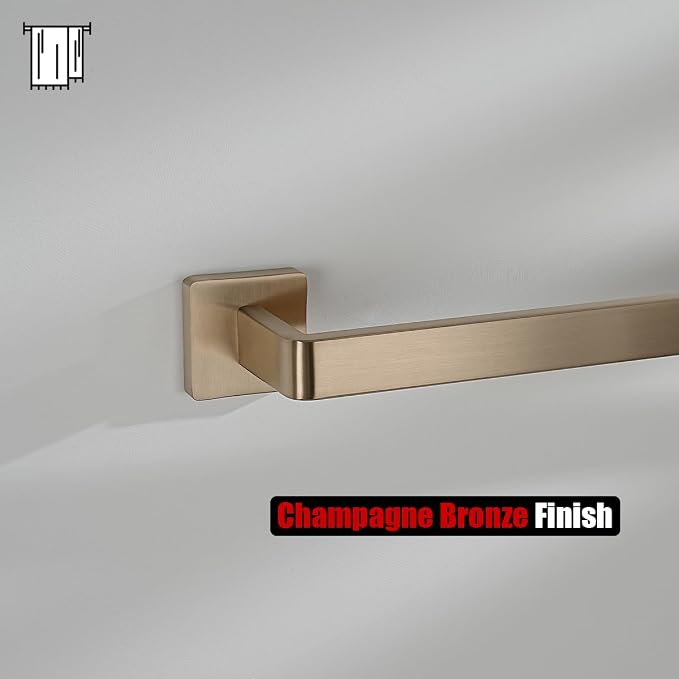 JQK Champagne Bronze Towel Bar, 16 Inch 304 Stainless Steel Thicken 0.8mm Towel - Image 8