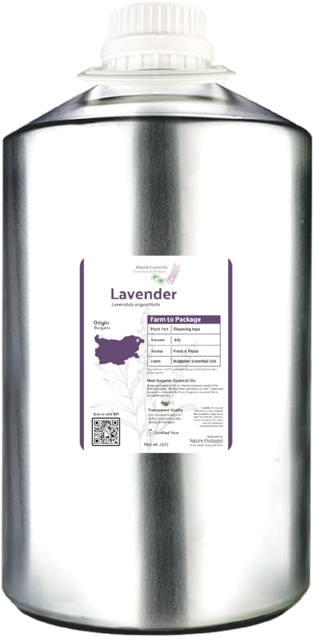 Lavender Oil - Bulgarian Essential Oils - Lavender Diffuser - Pure Therapeutic by NaturePackaged