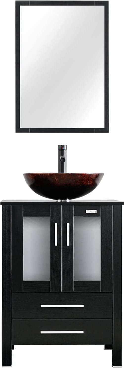 eclife 24" Modern Bathroom Vanity Sink Combo Freestanding Cabinet by eclife