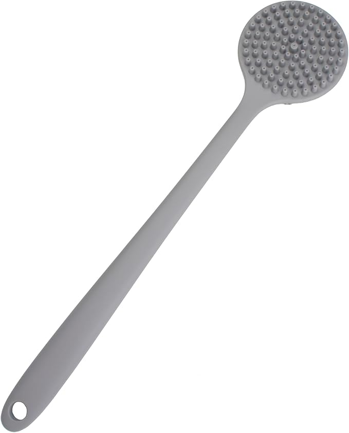 Back Scrubber for Shower, Soft Silicone Back Shower Brush Bath Body Scrubber - Image 7