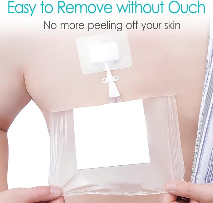 Waterproof Shower Protector | 10x12 Inch Dialysis Catheter Shower Cover Large | - Image 3