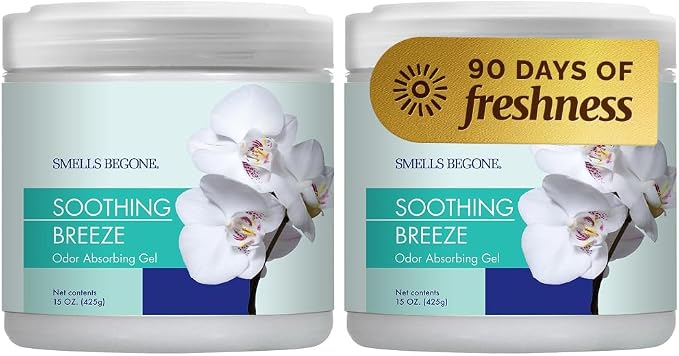 SMELLS BEGONE Air Freshener Odor Absorber Gel - 15 oz by SMELLSBEGONE