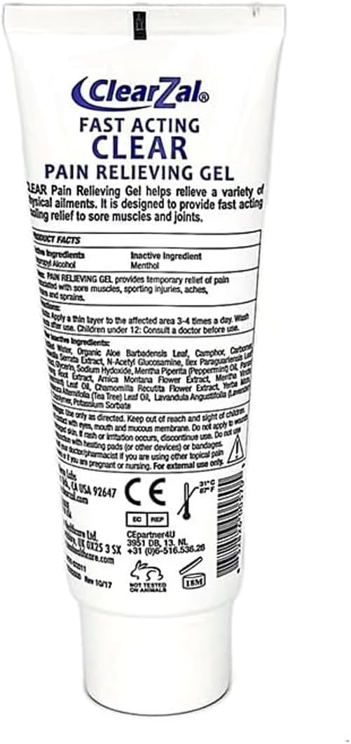 ClearZal Fast Acting Clear Pain Relieving Gel - Image 7