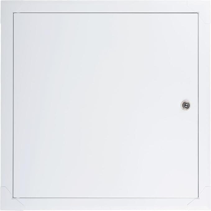 16" x 16" Lockable White Metal Access Panel. Service Shaft Door Panel - Image 2