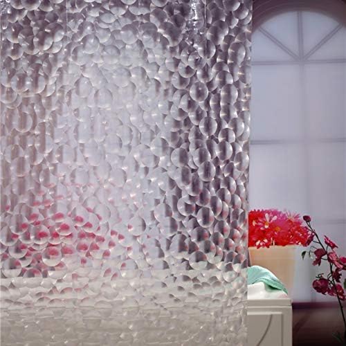 Adwaita 3D Bubbles Shower Curtain Liner, No Odors, Eco Friendly - Image 7