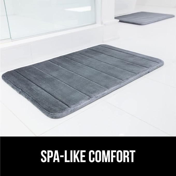 GORILLA GRIP Memory Foam Bath Mat, Soft Absorbent US Designed Bathroom Rug - Image 9