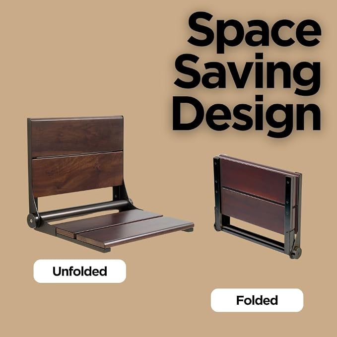 Folding Shower Seat Wall Mounted - Image 6