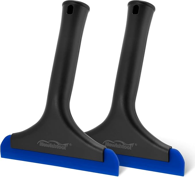 NEWISHTOOL Small Squeegee for Car Windows, Auto Glass, Super Flexible Silicone by NEWISHTOOL