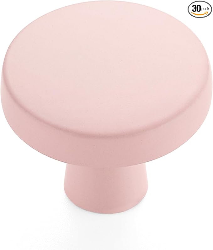Ravinte 30 Pack Drawer Pulls 1-1/4 Inch Kitchen Cabinet Knobs Solid Round by Ravinte