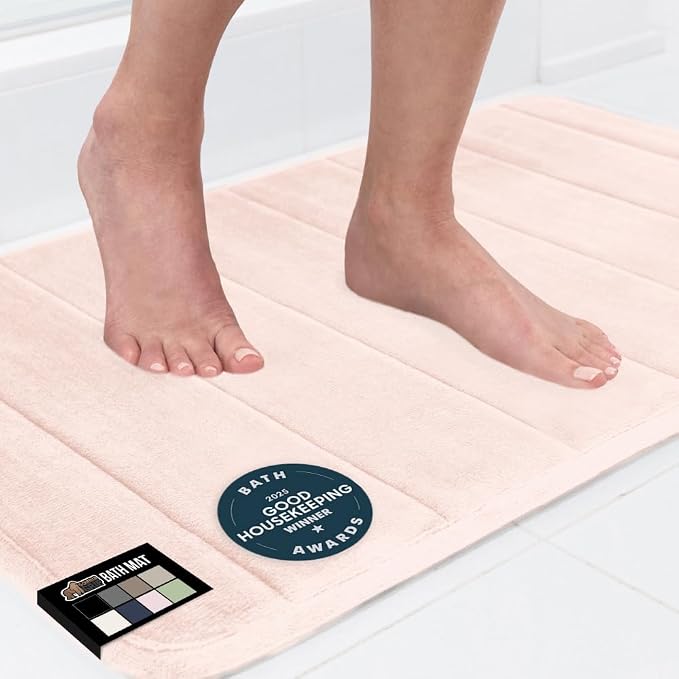 GORILLA GRIP Memory Foam Bath Mat, Soft Absorbent US Designed Bathroom Rug by GorillaGrip