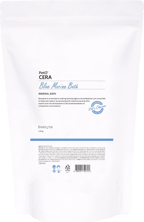 PetO’Cera Blue Marine Bath for Dogs, Deep Sea Water, Soothes Dry, Itchy Skin by Breezytail