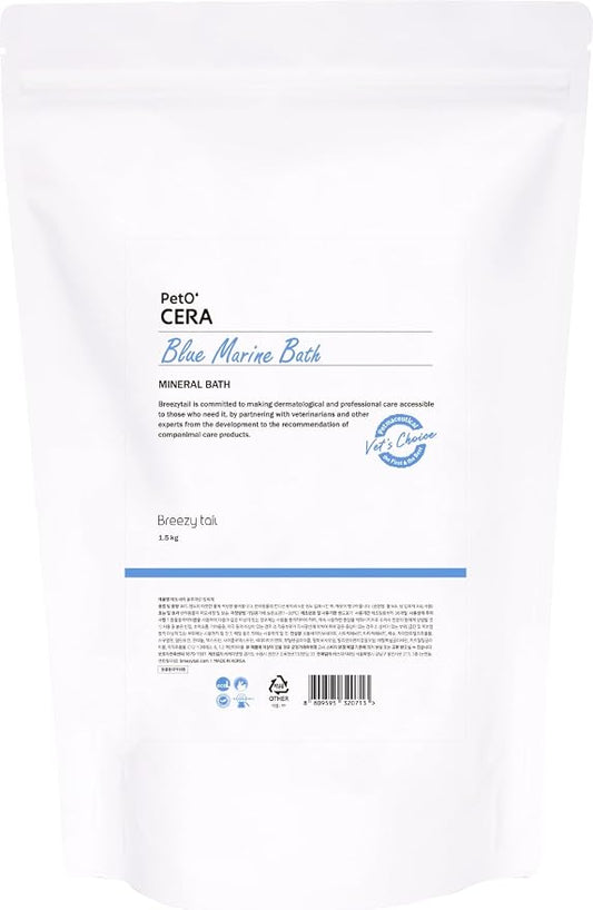 PetO’Cera Blue Marine Bath for Dogs, Deep Sea Water, Soothes Dry, Itchy Skin by Breezytail