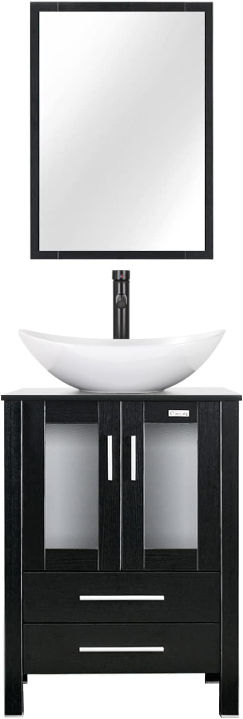 eclife 24" Modern Bathroom Vanity Sink Combo Freestanding Cabinet by eclife