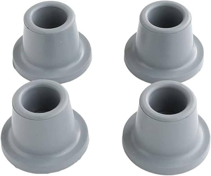 Shower Chair Tips Replacement Heavy Duty 4 Pack, Inner ID 1'' Rubber Tips by Uponauot