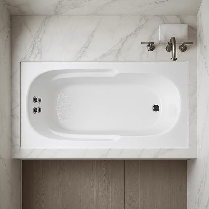 Carver Tubs - AR6032 - Modern Acrylic Fiberglass Whirlpool Tub Water Massage by CarverTubs