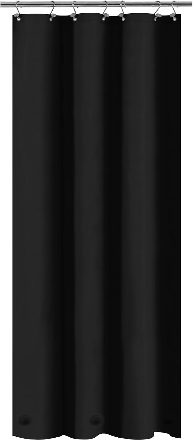 Barossa Design Black Stall Shower Curtain Liner 36" W x 72" H - Image 7