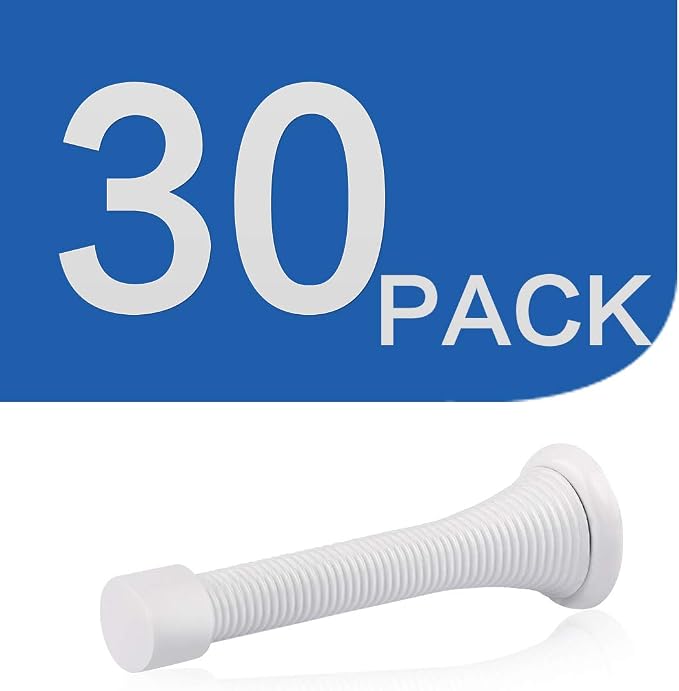 HOMOTEK 30 Pack Spring Door Stops, 3-1/8” Heavy Duty Door Stop - Image 7