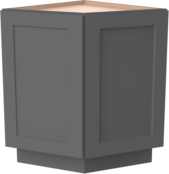 Corner Cabinet for Kitchen Bathroom, Solid Wood Frame by HCIOANHomecabinetseries