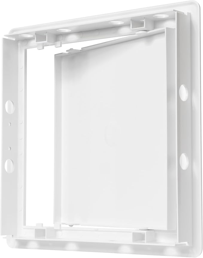 8" x 8" White Plastic Access Panel. Service Shaft Door Panel. Plumbing - Image 5