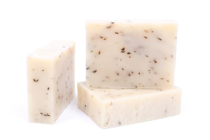 3 Pk Peppermint Organic Soap Bars, Handmade in USA, Natural & Cruelty Free by Leafen