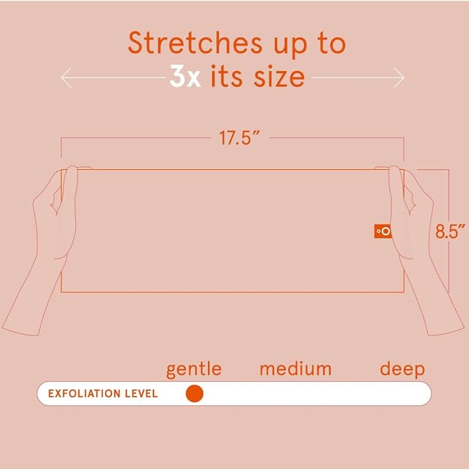 Cleanlogic Bath and Body Exfoliating Stretch Bath/Shower Cloth - Image 3
