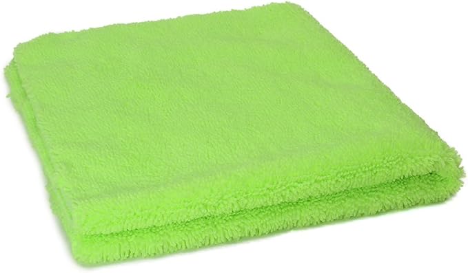 Autofiber Edgeless Two-Pile Microfiber Detailing Towel Green - Image 2