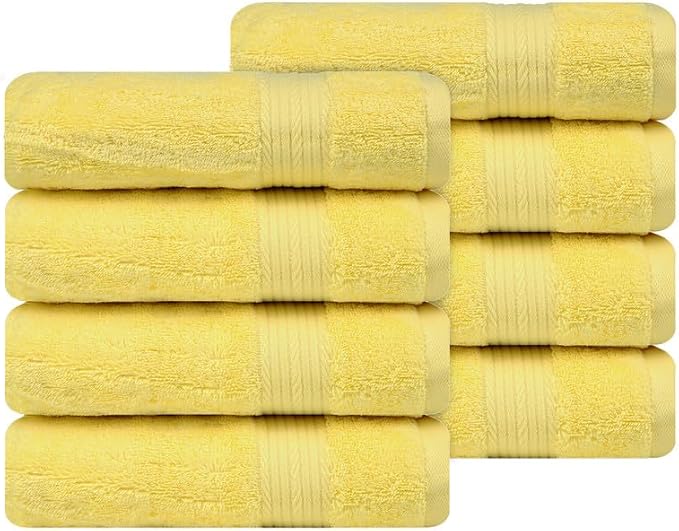 Ample Decor Hand Towel 18 X 28 Inch Pack of 8 600 GSM 100% Cotton, Oeko Tex - Image 4