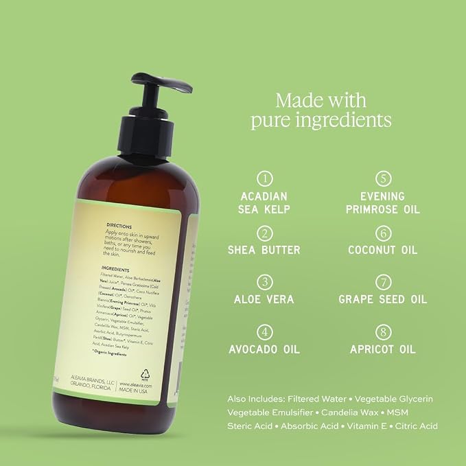 Aleavia Unscented Prebiotic Body Lotion – Fragrance-Free, All-Natural - Image 3