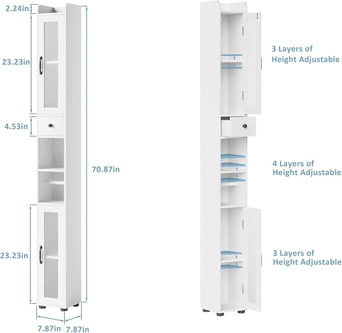 Maupvit Bathroom Storage Cabinet - Image 2