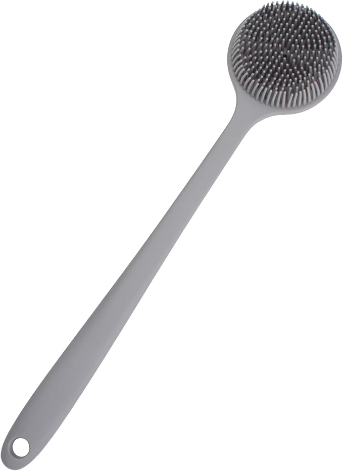 Back Scrubber for Shower, Soft Silicone Back Shower Brush Bath Body Scrubber - Image 9