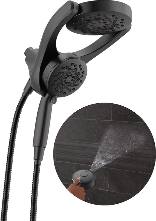 Delta 5-Setting HydroRain 2-in-1 Dual Shower Head by DeltaFaucet