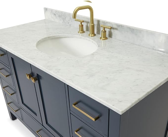 ARIEL 49" Midnight Blue Bathroom Vanity - Image 6