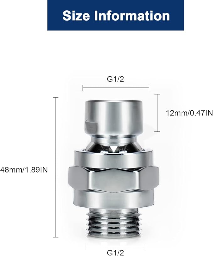 NearMoon Shower Head Swivel Ball Adapter - Image 3