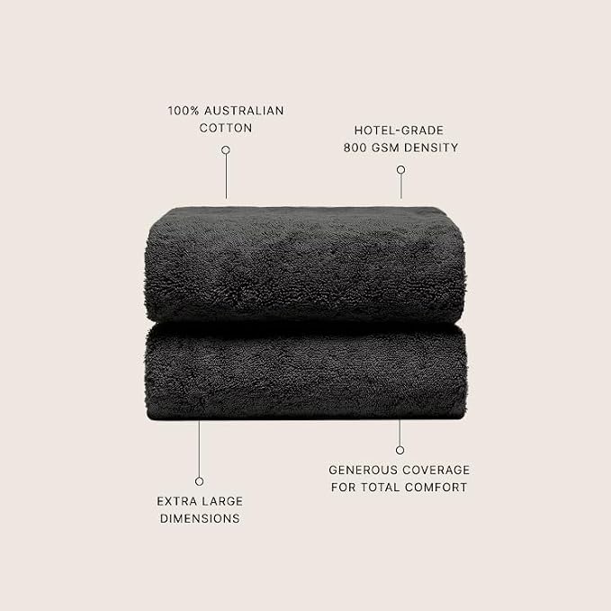 Italic Ultraplush 100% Australian Cotton Bath Sheets - Image 3
