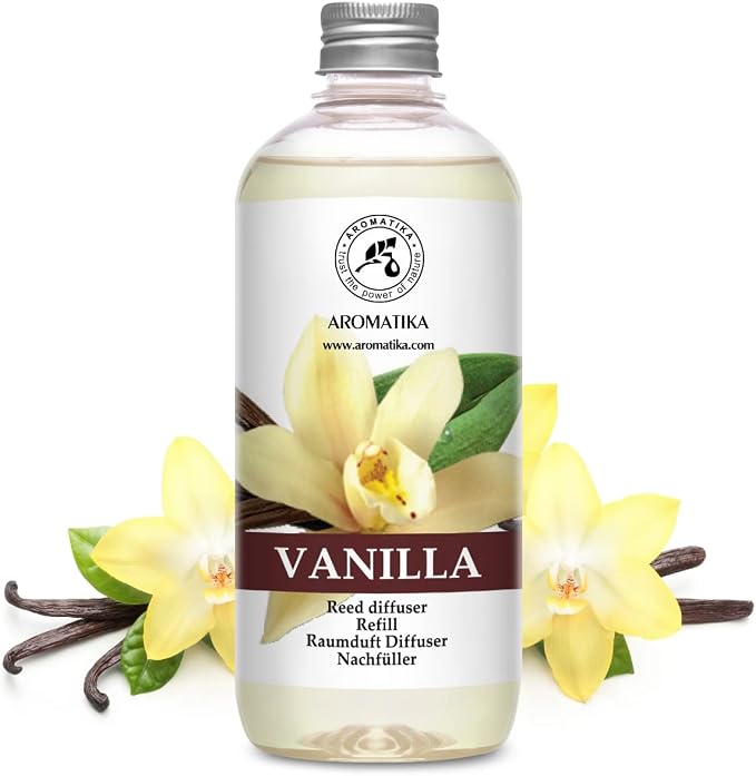 Vanilla Diffuser Refill w/Natural Essential Vanilla Oil 17 Fl Oz - Image 2