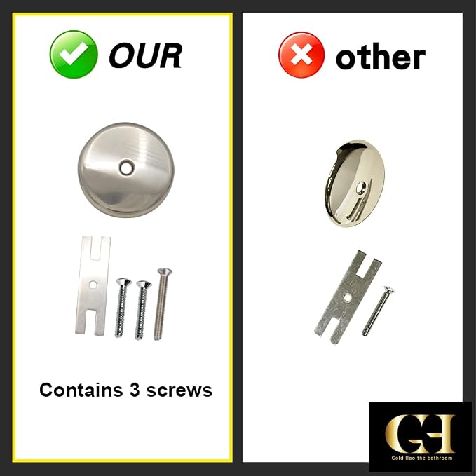 Single Hole Bathtub Drain Overflow Plate - Image 3