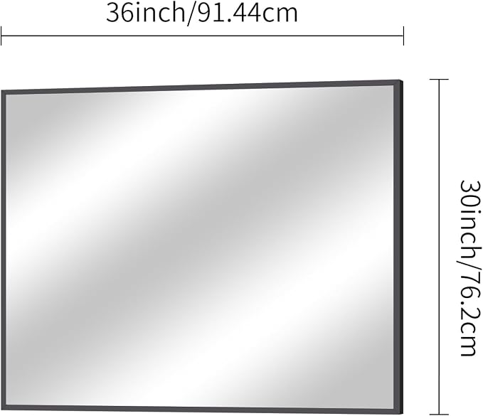 BONEWEI Bathroom Mirror, 30x36 inch Wall Mirror - Image 7
