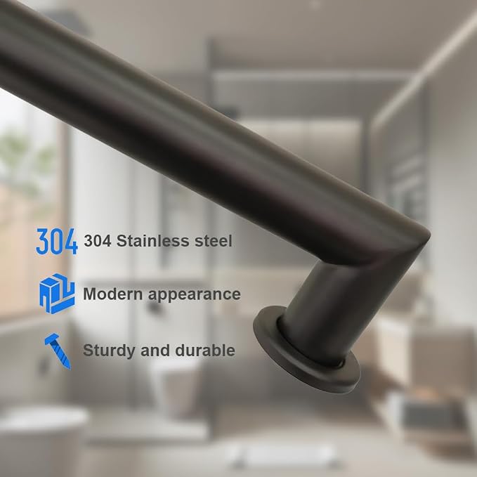 Handicap Grab Bars, Right Angle 2 Pack 18 Inch Shower Grab Bar - Image 4