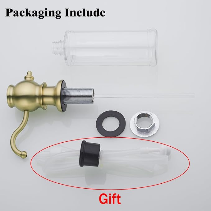 RANDOM Brushed Gold Soap Dispenser - Image 9