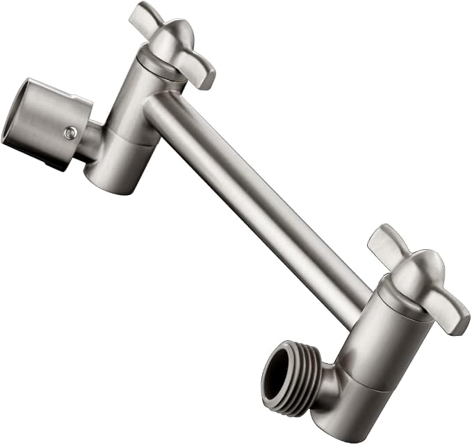BRIGHT SHOWERS Brass Shower Arm Extender by BRIGHTSHOWERS