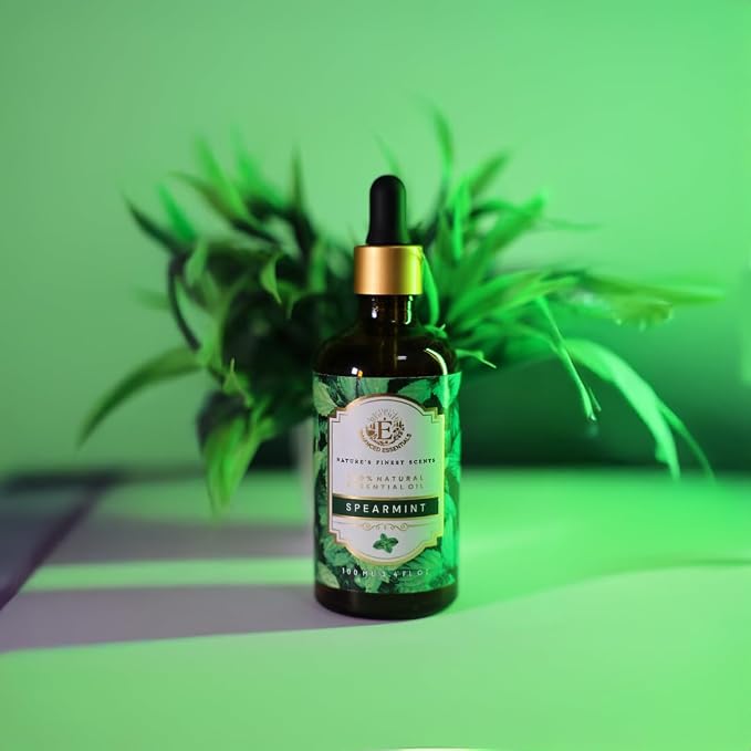 Luxurious Spearmint Essential Oil by Enhanced Essentials|with Dropper|Slow - Image 2