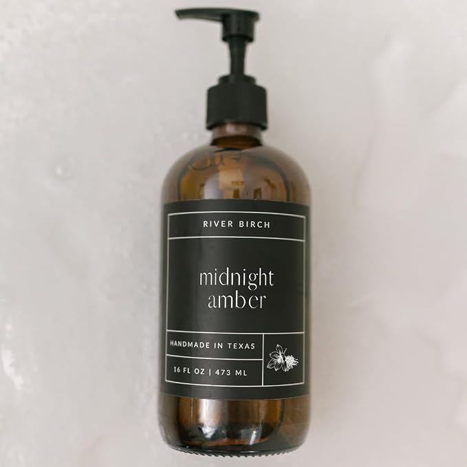 River Birch Midnight Amber Scented Natural Hand Soap - Image 7