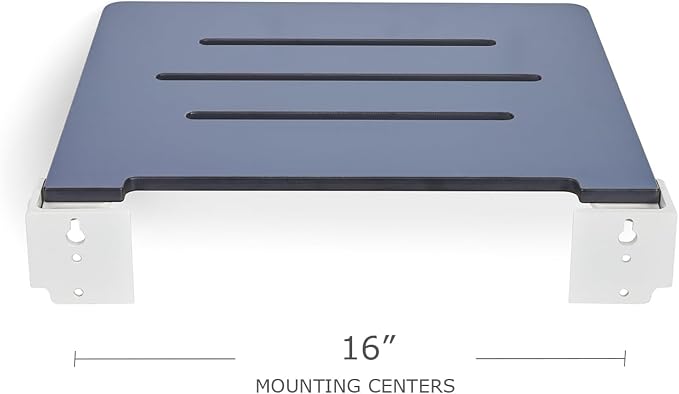 18 inch Silhouette Slimline Folding Wall Mount Shower Bench Seat - Image 8
