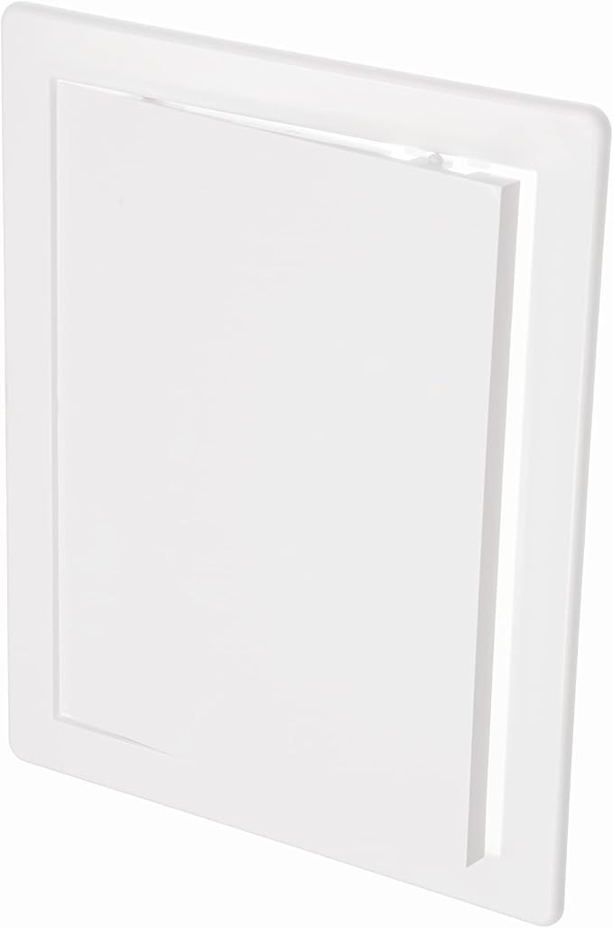 8" x 10" White Plastic Access Panel. Service Shaft Door Panel. Plumbing by Unknown
