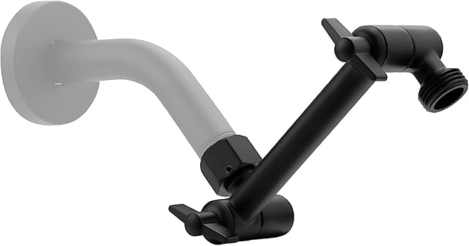 5 Inch Adjustable Shower Head Extension Arm by SINGINGRAIN