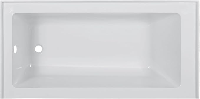 Fine Fixtures Acrylic, Fiberglass Alcove Soaking Bathtub - Image 3