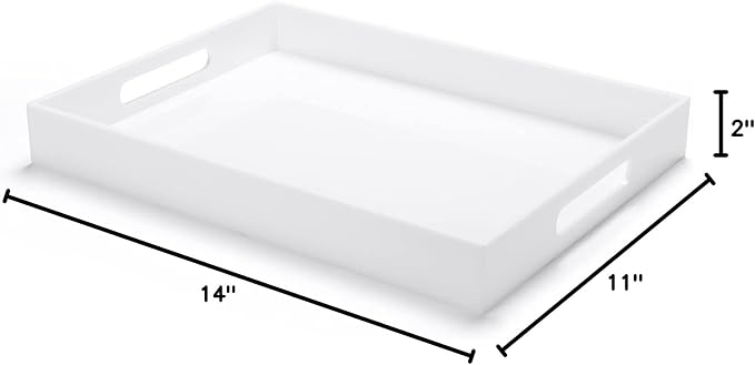 Modern Acrylic Ottoman Tray - Image 7