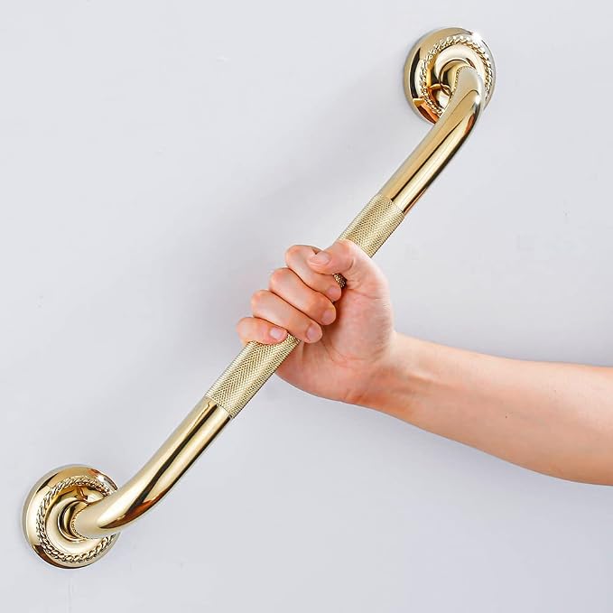 Textured Shower Grab Bar, 24-Inch Bathroom Support Rail, Stylish Bathtube - Image 2