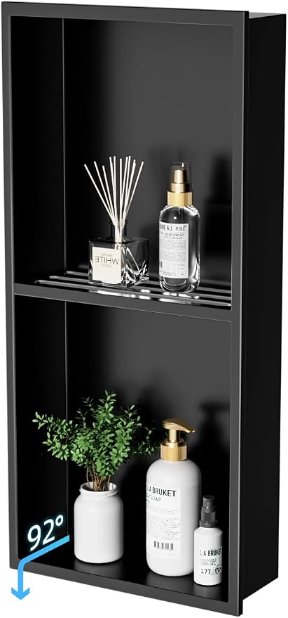 No Tile Needed Shower Niche by HelloaySenCornerProtection