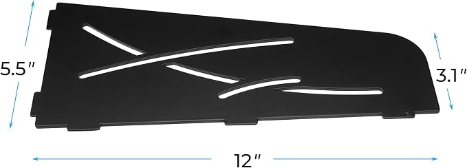 FerdY 2-Pack 12" Matte Black Recessed Corner Shower Shelf, - Image 2